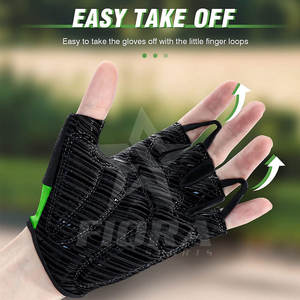Guantes de Ciclismo de Cuero de Alta Calidad para Hombre, de Secado Rápido y Ecológicos, con Logotipo y Color Personalizados para Marca Privada - Product Image 6