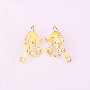 Boucles d'oreilles mode uniques en plaqué or 45x25MM - Product Image 1