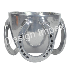 Pedestal Style Fruits <b>Bowl</b> Equestrian Style Print Enamel Coated Fancy <b>Bowl</b> Anti Slip Table Display <b>Metal</b> <b>Bowls</b> For Dinnerware - Product Image 4