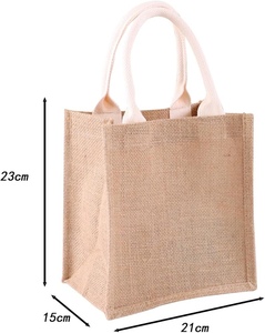 ถุงช้อปปิ้งปอกระเจาโลโก้ตามสั่งสำหรับงานแสดงสินค้าและกิจกรรมองค์กรที่มีการพิมพ์โลโก้แบบกำหนดเอง - Product Image 5