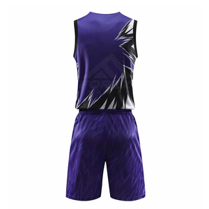Uniforme de baloncesto de secado rápido hecho a medida para hombre, uniforme de baloncesto de diseño personalizado OEM - Product Image 2