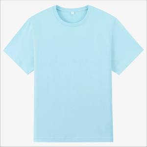 Haut d'été 100% coton pour hommes, ample, décontracté, confortable, col rond, manches courtes, t-shirt tricoté, méthode de tissage - Product Image 2