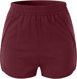 Short élastique taille haute pour femme Séchage rapide Respirant Anti-usure Coupe ample pour la course d'été Fitness & Loisirs - Product Image 4