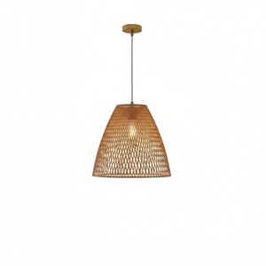 Lampe suspendue moderne en bambou ECONA, durable, légère, fabriquée à la main, modèle pour usage intérieur - Product Image 4