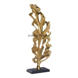 Escultura de diseño de lujo único chapado en oro de alta calidad de Metal de calidad superior Acentos decorativos para el hogar y el hotel Suministro DE LA India - Product Image 1