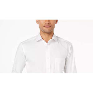 Camicia Casual da Uomo 100% Cotone Bianca in Popeline con Colletto, Taglie XL e 3XL, Antipiega, Misura 17.5X32-33 - Product Image 2