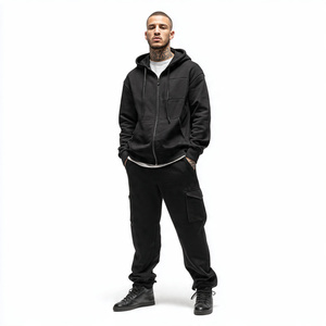 Felpa Nueva Temporada 2026 Tallas S M L XL |   Chándal personalizado talla EE. UU. en oferta, 100 % algodón, chándales deportivos lisos para hombre - Product Image 5