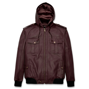Chaqueta de cuero genuino para hombre con estilo en tarifas bajas Chaqueta de invierno de cuero genuino impermeable de nuevo diseño de alta calidad - Product Image 5
