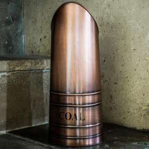 Handcrafted Copper <b>Coal</b> <b>Bucket</b> with Elegant Design and Durable Construction & Charming Addition to Fireplaces Rustic Interiors - Product Image 3