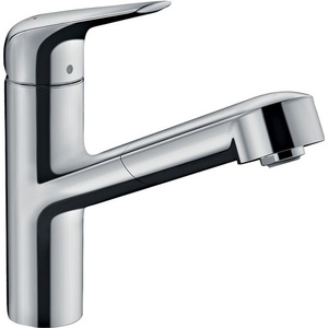 High-quality Chrome Kitchen Faucet with Pull-out Spout and Single Lever Design-HANSGROHE - Product Image 1