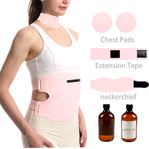 Paquetes de aceite de ricino, aceite lavable, a prueba de fugas, aceite de ricino sin costuras, almohadillas para el pecho, cinturón de lactancia con envoltura de diseño de bolsillo - Product Image 1