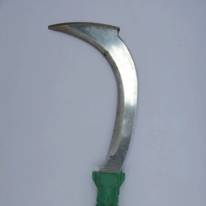 Guadaña Curva de Acero Inoxidable al por Mayor para Pesca al Aire Libre, Red de Pesca, Cuchillo para Maleza Acuática, Mango de Madera, Accesorio para Cortar Césped - Product Image 1