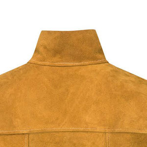 Veste de soudage en cuir de vachette fendu à prix Offre Spéciale bon marché Veste de soudage en cuir de vachette de protection - Product Image 6