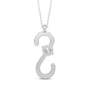 Colgante de Alfabeto Personalizado Moderno con Diamante Cultivado en Laboratorio VVS VS EF, Plata de Ley 925 con Acabado en Oro, Joyería Delicada con Iniciales - Product Image 3