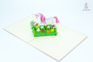 Vente en gros personnalisable 3D Pop-up Animal papier artisanat cartes-cadeaux pour les occasions de mariage et d'anniversaire - Product Image 3