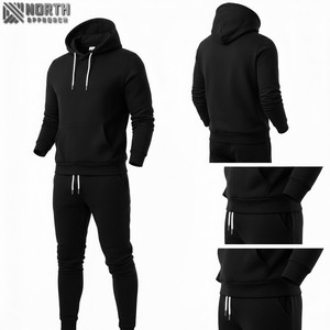 Nouveau à la mode fantaisie unisexe Offre Spéciale acide lavé survêtement 100% coton Street Wear survêtement pour hommes pierre lavage survêtement - Product Image 1