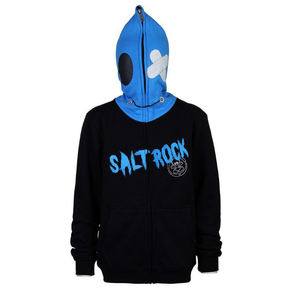 Jersey estampado ODM personalizado de fábrica, sudadera con capucha y cremallera de cara completa, diseño de desplazamiento cruzado de alta calidad para el invierno - Product Image 1