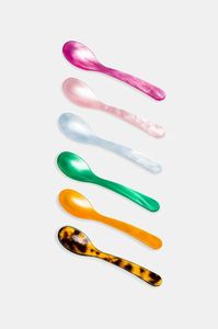 CHEVRONS CUSTOM STRIKING HANDMADE 100% Serveurs à salade en résine pour la maison et l'hôtel Comprend une cuillère à crème glacée Service à salade - Product Image 5