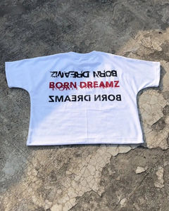 เสื้อยืดผ้าฝ้ายระบายอากาศสำหรับผู้ชายเสื้อยืดพิมพ์ลายกราฟิกขนาดใหญ่โอเวอร์ไซส์ออกแบบได้ตามต้องการสไตล์ฮิปฮอป100% - Product Image 4