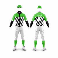 Pengiriman Gratis Jersey Baseball Lengan Pendek Berkualitas Tinggi 100% Cetak Logo Kustom untuk Seragam Kustom Pria Model Set OEM