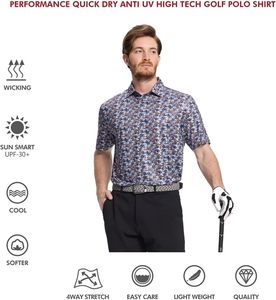 Prix d'usine OEM, chemises décontractées pour hommes de haute qualité, style golf, tricotées, séchage rapide, respirantes, broderie, personnalisables en gros - Product Image 5