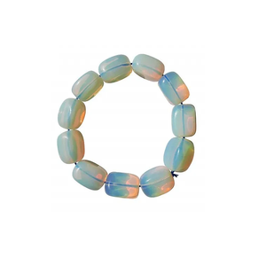 Bracelet indien opalite pierre bracelet en cristal roulé bijoux en pierres précieuses naturelles hommes et femmes cadeau énergie méditation bracelets - Product Image 6
