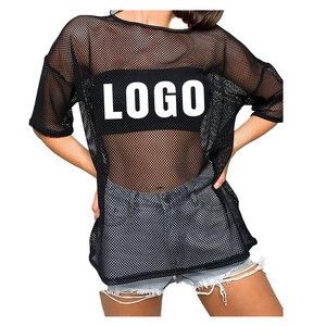 T-shirt personnalisé 100% coton vieilli Boxy Écusson de broderie Épaule tombante Ourlet brut uni Plus Size Cropped T-shirts Logo - Product Image 3