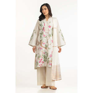 Conjunto de Traje de 3 Piezas con Tejido Jacquard Teñido para Mujer IUSTKSD-2163 - Product Image 1