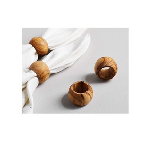 Anillos de servilleta de madera artesanales, ideales para decoración de mesa de estilo rústico, campestre, contemporáneo y minimalista. - Product Image 3