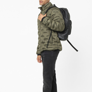Chaqueta de Hombre con Capucha Regular de Alta Costura, Relleno de Poliéster y Algodón de Alta Calidad, Manga Larga, Estilo Puffer - Product Image 1