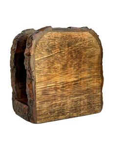 Servilletero de madera de granja para mesa | Dispensador de pañuelos de madera antiguo Mesa Cocina Baño Restaurante Bar Cóctel - Product Image 1