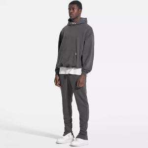High Quality Breathable Custom Oversized <b>Men's</b> Acid Wash Hoodies Vintage Stone Wash <b>Pullover</b> <b>for</b> <b>Men</b> Women Winter Wholesale - Product Image 4