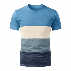 Camiseta de Hombre de Cuello Redondo, Precio Económico, MOQ Bajo, Manga Corta, Tejido de Punto con Detección de Agujas, Nueva Llegada, Alta Calidad - Product Image 2