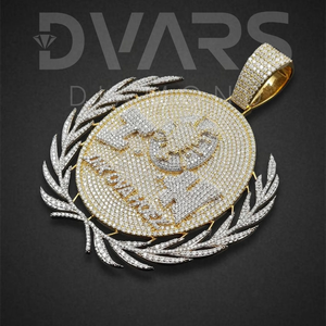 Collar con Colgante de Hip Hop Estilo Vintage Personalizado con Ojos de Hombre de Hielo, Chapado en Oro, Plata de Ley 925, Diamante Cultivado en Laboratorio - Product Image 2