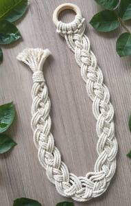 Color Personalizado, Juego de Dos, Lazos para Cortinas de Macramé Trenzado - Product Image 1