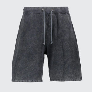 Venta al por mayor 100% algodón polar francés Terry pantalones cortos de gimnasio para hombres pantalones cortos de sudor personalizados con patrón sólido ecológico Etiqueta Privada - Product Image 1