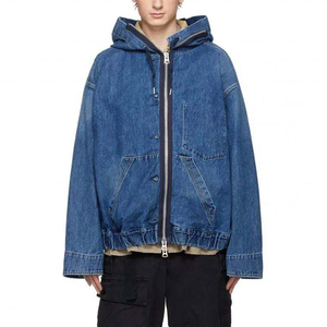 Denim Fabric High Quality Designer Jeans Sweaters with Denim Sleeves Stacked Jeans Hooded <b>Men</b> Denim Tears Jeans - Product Image 6