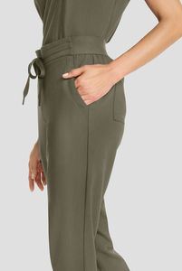 Mujeres Zip Front Utility Scrub Jacket Manga larga Ropa DE TRABAJO médica - Product Image 3