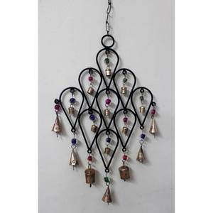 Bohemian-Style Recycled Iron Teardrop Wind <b>Chime</b> <b>Bells</b> Metal Wall Hanging Garden Outdoor Patio Decor Mobiles - Product Image 6