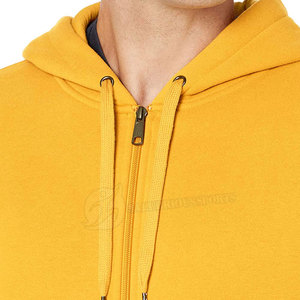 Sudadera con Capucha y Cremallera para Hombre, de Alta Calidad, Diseño Personalizado, Forro Polar, Invierno, Patrón Liso, Talla XL, MOQ Bajo, Teñido Liso, al Mejor Precio - Product Image 4