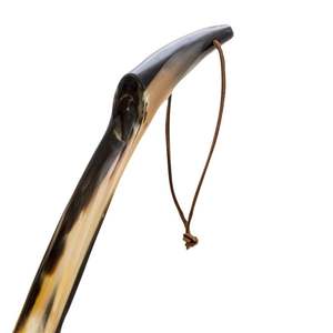 Prix de gros : Chausse-pied en corne de buffle naturelle, fait main, accessoire classique pour hommes et femmes, produit d'artisanat du cuir - Product Image 2