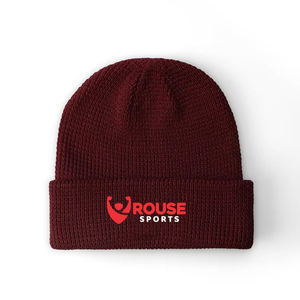 Bonnet en tricot unisexe pour adultes en gros personnalisé avec logo imprimé personnalisé en coton et polyester, couvre-chef extérieur vierge - Product Image 3