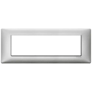 Vimar Plate in metallo Plana 7 moduli in argento metallico piastra 14657.71 - Product Image 1