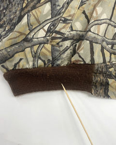 เสื้อแจ็คเก็ตบอมเบอร์ลายพรางป่าสไตล์วินเทจสำหรับผู้ชาย ลายลำต้นต้นไม้สมจริง กระดุมแป๊ก น้ำหนักเบา เหมาะสำหรับกิจกรรมกลางแจ้ง - Product Image 2