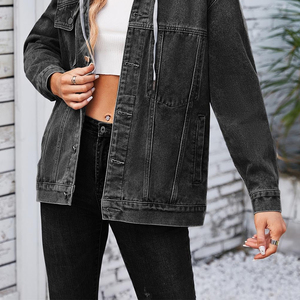 Trending Style Women <b>Denim</b> <b>Jacket</b> Premium Quality Comfortable Wholesale Price Hot Selling Women hooded <b>Denim</b> <b>Jacket</b> - Product Image 3