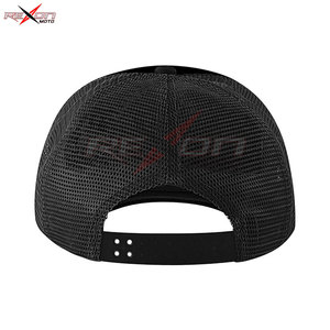 Sombrero de camionero con bordado de malla con letras negras de béisbol de 5 paneles de alta calidad, gorra de béisbol de malla hecha a medida - Product Image 4