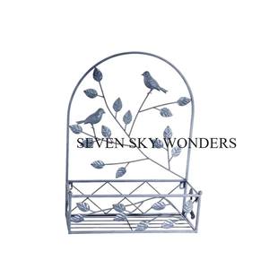 Meilleure vente de jardinière en métal tenture murale décor seau avec support mural argenté jardinière en métal pot de jardin à prix réduit - Product Image 4