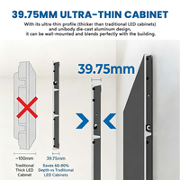 Ultra-fin 160 °   Écran LED fixe intérieur grand angle P0.93, panneaux d'écran vidéo commerciaux pour salle de conférence