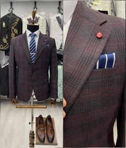 Traje de Hombre Elegante para Boda o Negocios, Corte Entallado, Tres Piezas, Algodón y Elastano, Antiarrugas, Color Personalizable - Product Image 6