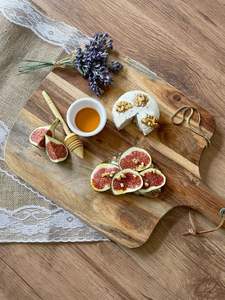 Cadre photo moderne et durable en os de buffle fait à la main avec poignée pour servir le fromage, les fruits, la table à manger, cadeaux de pendaison de crémaillère - Product Image 2